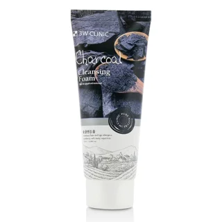 3W Clinic : Charcoal Cleansing Foam  فوم شستشو زغال تری دبلیو کلینیک