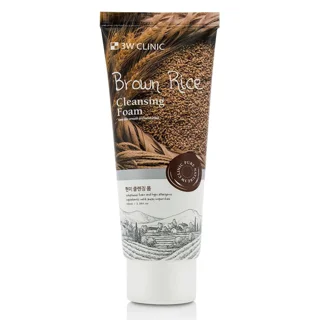 فوم شستشوی برنج قهوه ای تری دبلیو کلینیک 3W Clinic Cleansing Foam Brown Rice
