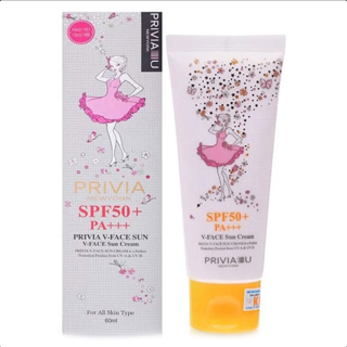 کرم ضد آفتاب تون آپ پریویا SPF 50 کره ای : Privia v-Face Sun Cream SPF 50 ,60 ml