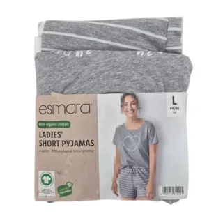 ست تیشرت و شورتک زنانه اسمارا رنگ طوسی esmara