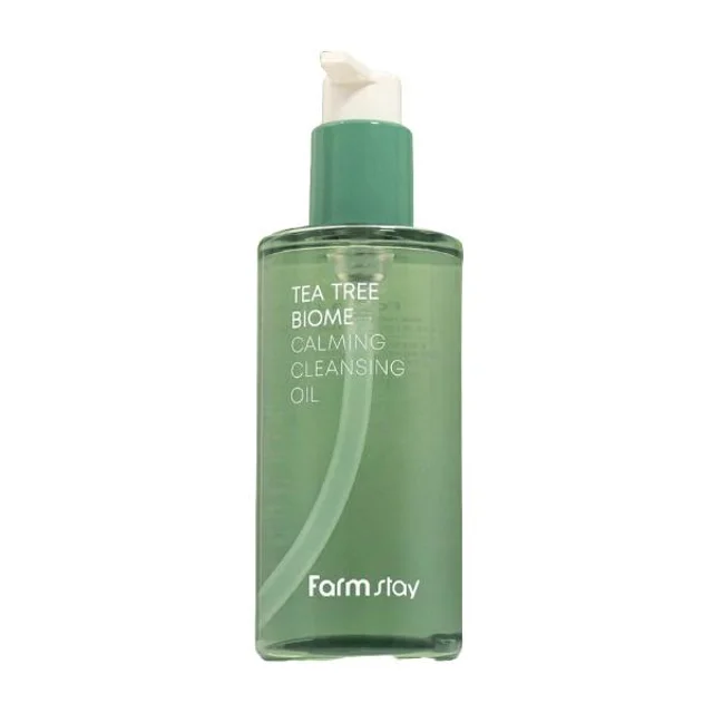 روغن پاک‌کننده آرایش درخت چای بیوم فارم استی Farm Stay - Tea Tree Biome Calming Cleansing Oil 250ml