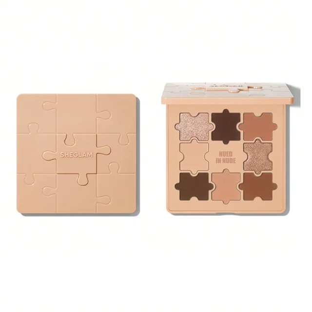 پالت سایه پازلی هیود این نود شیگلم Sheglam Jazy Jigsaw Eyeshadow Palette (Hued in Nude)