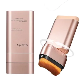 کرم پودر استیکی مرطوب کننده و ضد پیری لایف گرلز AS SMOOTH AS CREAM WEAR THE BASE MAKEUP Life Girls