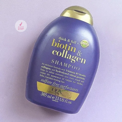 شامپو ضد ریزش و ضخیم کننده مو او جی ایکس OGX Thick & Full + Biotin & Collagen Shampoo