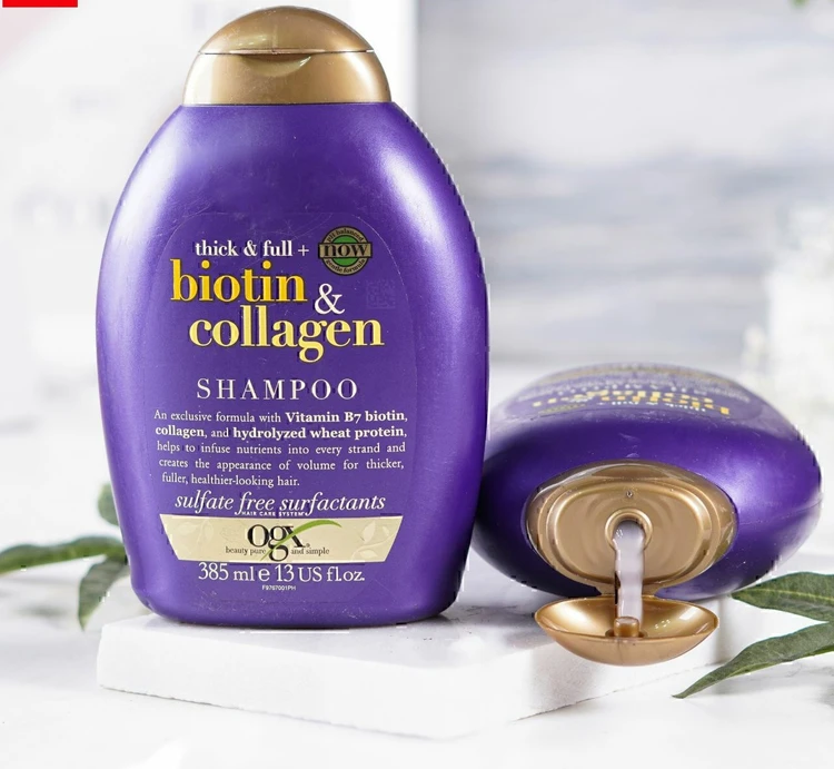 شامپو ضد ریزش و ضخیم کننده مو او جی ایکس OGX Thick & Full + Biotin & Collagen Shampoo