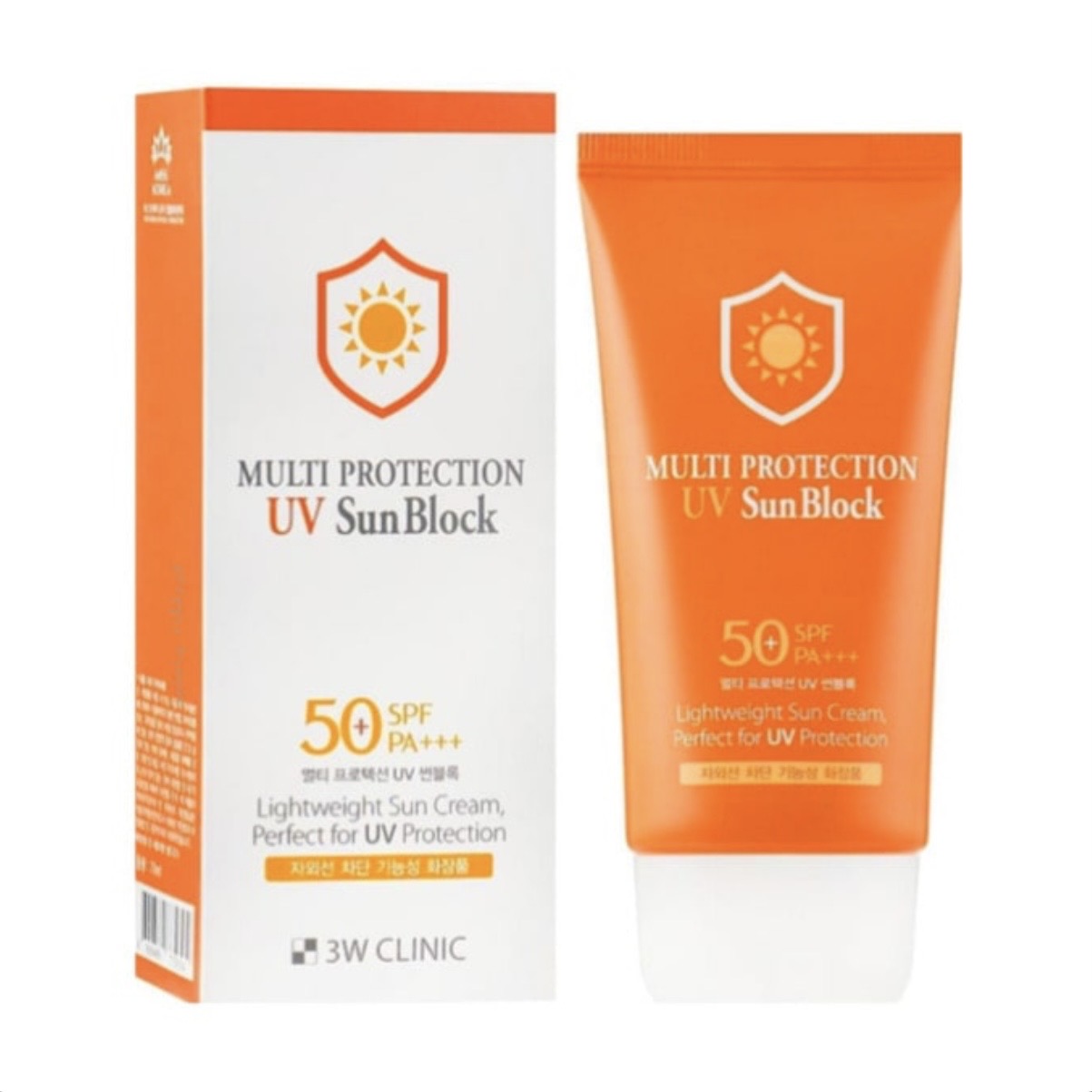 🌞کرم ضد آفتاب ضد چروک تری دبلیو کلینیک MULTI PROTECTION UV SUN BLOCK 3W CLINIC