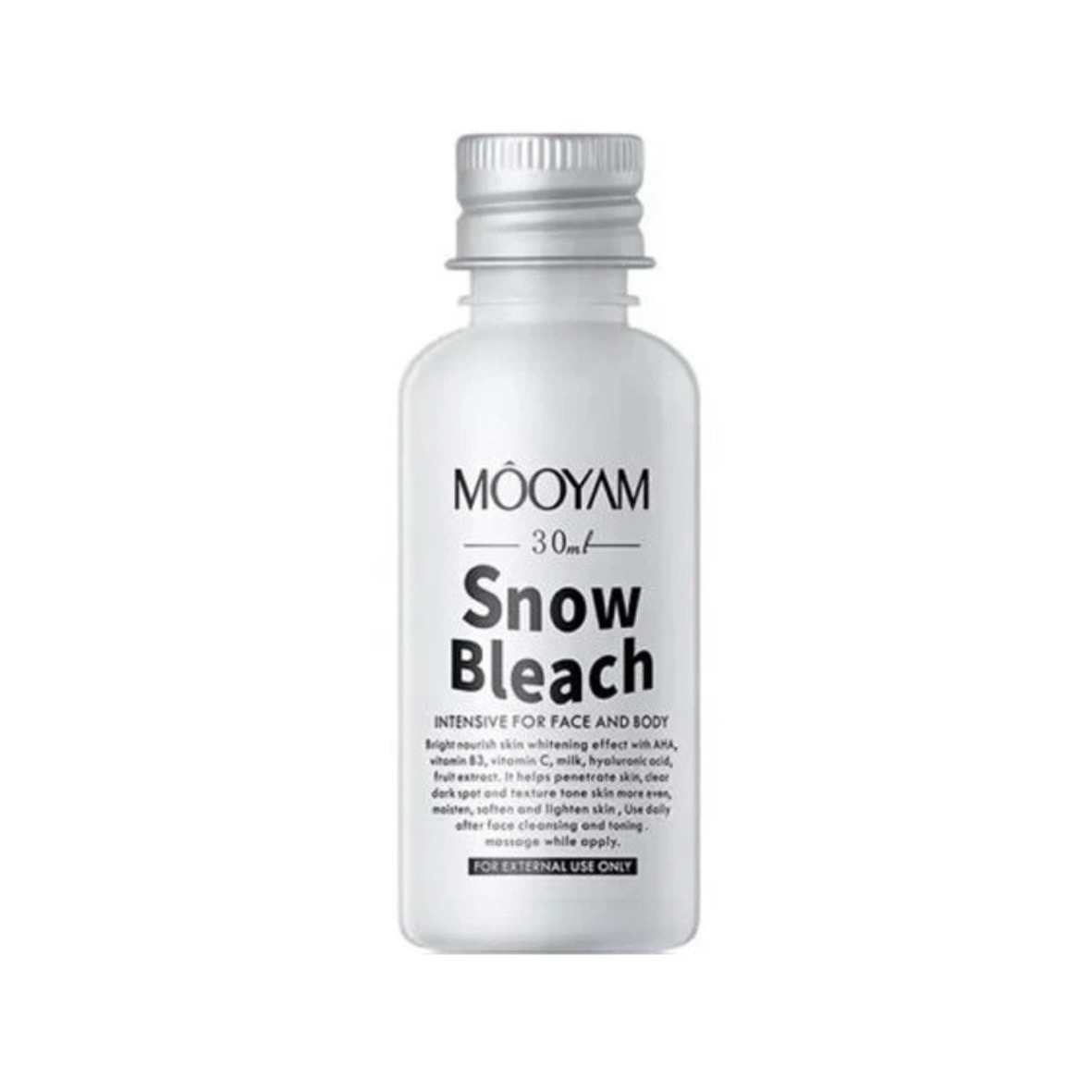 کرم روشن کننده صورت بدن و بیکینی Mooyam مدل Snow Bleach(30 میل)