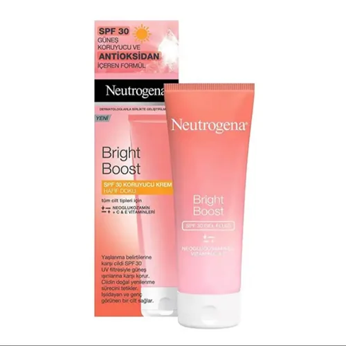 🌞کرم ضد آفتابSPF30 روشن کننده و آبرسان برایت بوست ۵۰ میلی گرم نوتروژینا Neutrogena